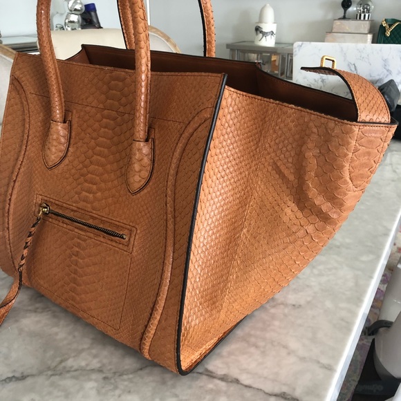 SOLD Celine Python Medium Phantom Luggage Bag Tote - Picture 10 of 11